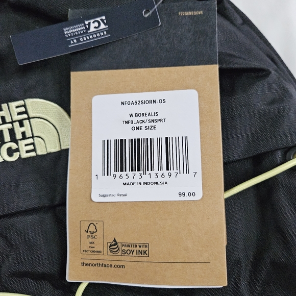 THE NORTH FACE WOMEN'S BOREALIS LUXE BACKPACK TNF BLACK/SNSPRT - Picture 9 of 9